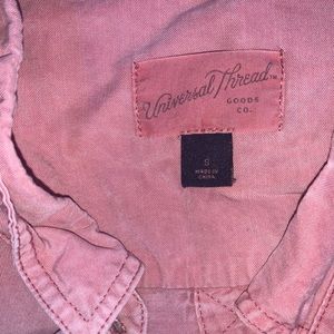 pink button down